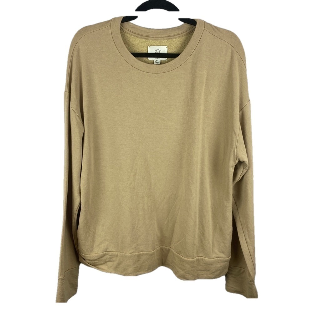 ✨3/$21✨ OFFLINE by Aerie Modal Blend Pullover Sweatshirt Tan Beige Relaxed Fit